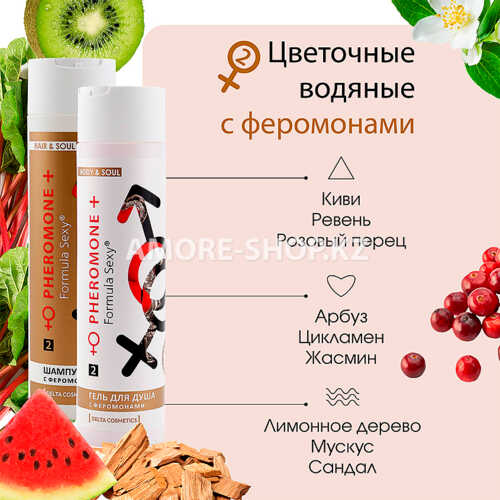 Косметический набор для жен. Formula Sexy №2 (гель для душа 250 мл + шампунь 250 мл) 2